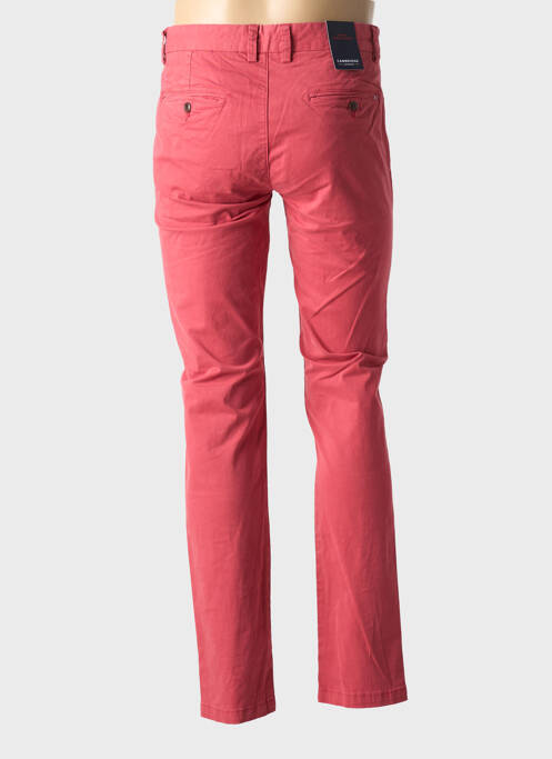 Pantalon chino tissage popeline taille normale rose CAMBRIDGE homme