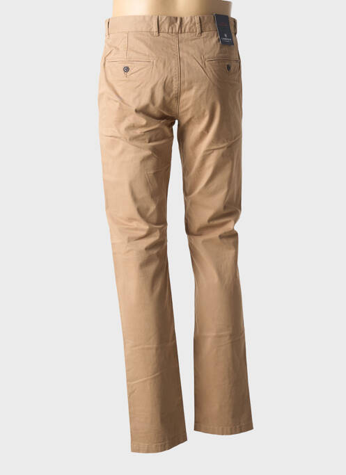 Pantalon chino tissage popeline taille normale marron CAMBRIDGE homme