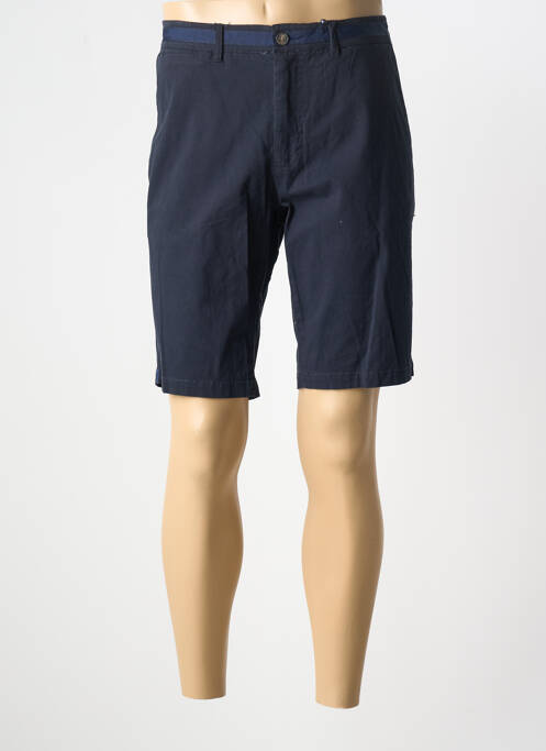 Bermuda stretch taille normale bleu CAMBRIDGE homme