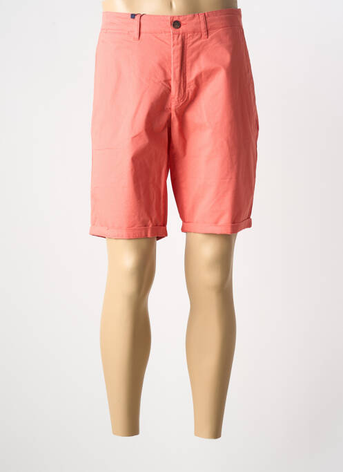 Bermuda taille à pinces taille normale orange CAMBRIDGE homme
