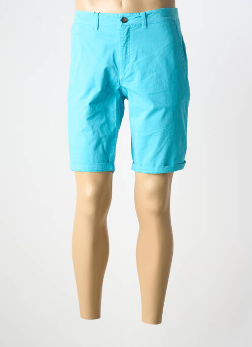 Bermuda taille à pinces taille normale bleu CAMBRIDGE homme