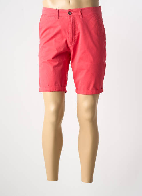 Bermuda taille à pinces taille normale rouge CAMBRIDGE homme