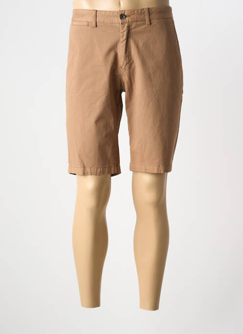 Bermuda stretch taille normale marron CAMBRIDGE homme