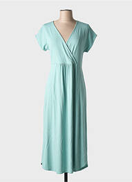 Robe mi-longue manches courtes manches courtes bleu GUITARE femme