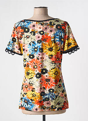 T-shirt imprimé fantaisie manches courtes noir LO! LES FILLES femme