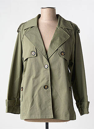 Veste casual col tailleur vert ATTRAIT femme