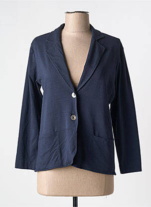 Veste casual col tailleur bleu GUITARE femme