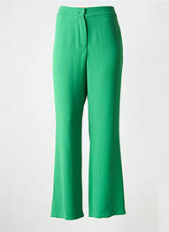 Pantalon 7/8 taille élastique taille normale vert SIGNE NATURE femme