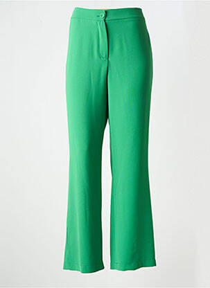 Pantalon 7/8 taille élastique taille normale vert SIGNE NATURE femme