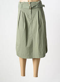Jupe mi-longue coupe droite vert EVA KAYAN femme