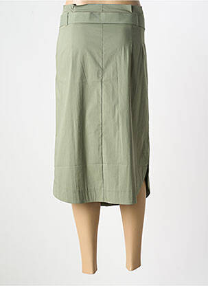 Jupe mi-longue stretch vert EVA KAYAN femme
