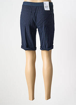 Bermuda taille élastique taille normale bleu EAST DRIVE femme