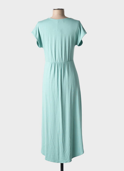 Robe mi-longue manches courtes manches courtes bleu GUITARE femme