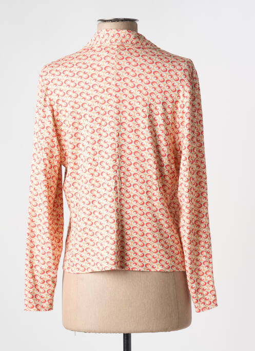 Veste casual col chemisier orange GUITARE femme