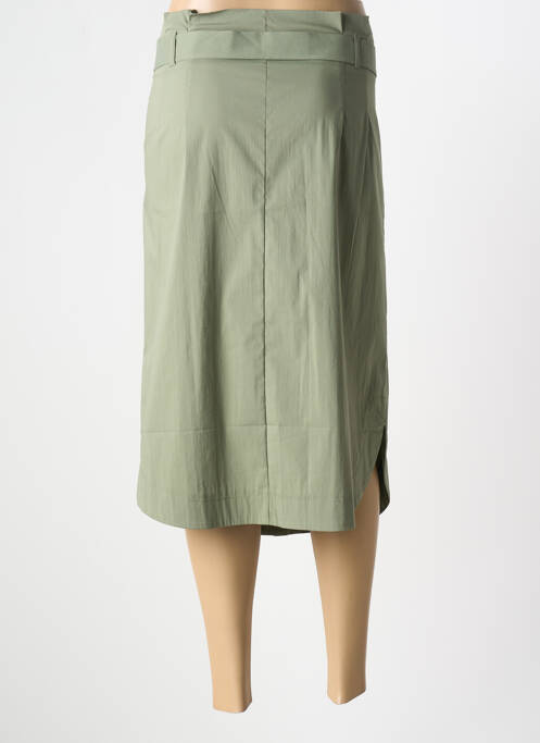 Jupe mi-longue stretch vert EVA KAYAN femme