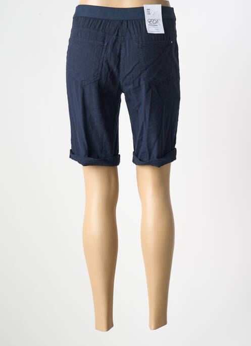 Bermuda taille élastique taille normale bleu EAST DRIVE femme