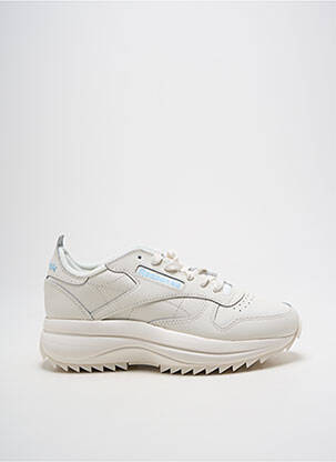 Baskets bout rond talon de 4 à 6cm blanc REEBOK femme