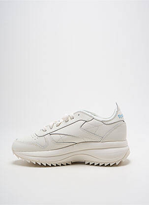Baskets bout rond talon de 4 à 6cm blanc REEBOK femme