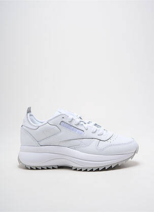 Baskets bout rond talon de 4 à 6cm blanc REEBOK femme