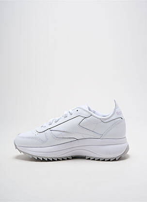 Baskets bout rond talon de 4 à 6cm blanc REEBOK femme