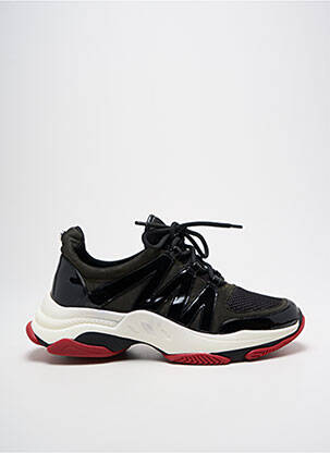 Baskets matière lisse bout rond noir STEVE MADDEN unisexe