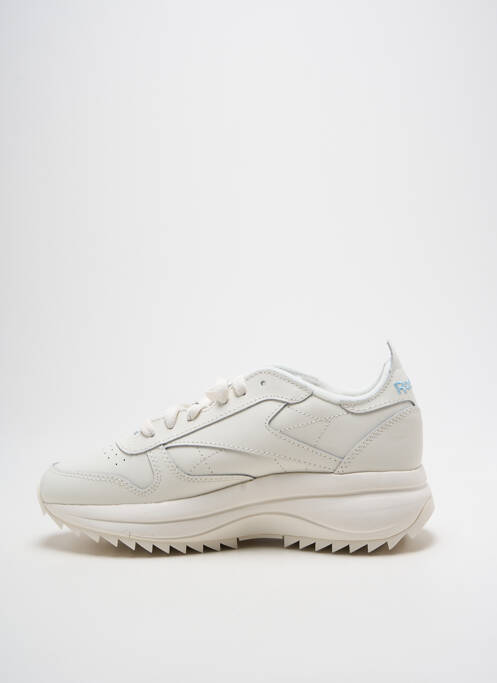 Baskets bout rond talon de 4 à 6cm blanc REEBOK femme