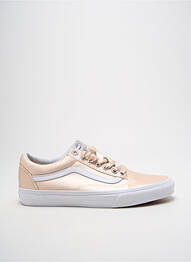 Baskets tissage satiné talon plat jusqu'à 3cm beige VANS femme