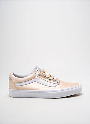Baskets tissage satiné talon plat jusqu'à 3cm beige VANS femme