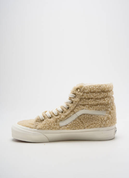 Baskets beige VANS pour unisexe