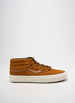Baskets nubuck bout rond marron VANS unisexe