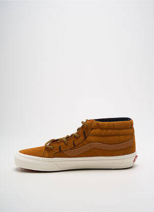 Baskets nubuck bout rond marron VANS unisexe