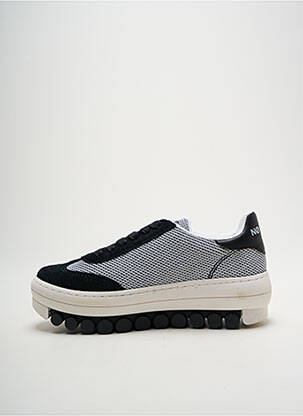 Baskets bout rond talon de 4 à 6cm noir NO NAME femme