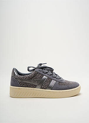 Baskets bout rond talon plat jusqu'à 3cm gris GOLA femme