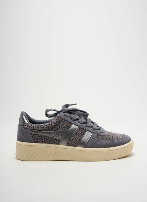 Baskets bout rond talon plat jusqu'à 3cm gris GOLA femme