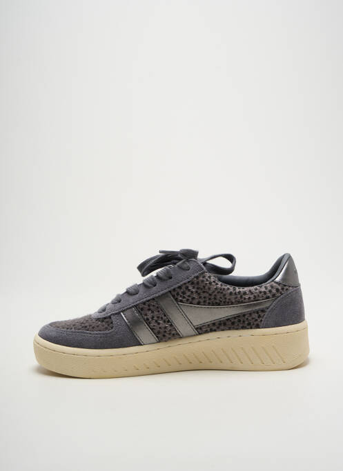 Baskets bout rond talon plat jusqu'à 3cm gris GOLA femme