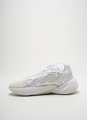 Baskets tissage satiné talon de 4 à 6cm blanc ADIDAS femme