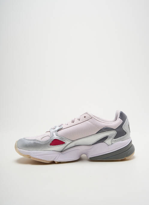 Baskets talon compensé talon plat jusqu'à 3cm argent ADIDAS femme
