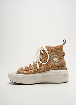 Baskets talon compensé talon de 4 à 6cm marron CONVERSE femme