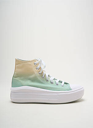 Baskets talon compensé talon de 4 à 6cm vert CONVERSE femme
