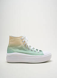 Baskets talon compensé talon de 4 à 6cm vert CONVERSE femme