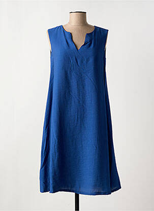 Robe mi-longue sans manche sans manche bleu DANEVA femme