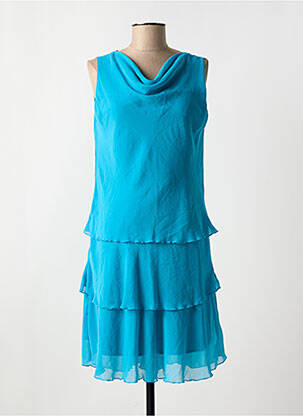 Robe mi-longue sans manche sans manche bleu PAZ TORRAS femme