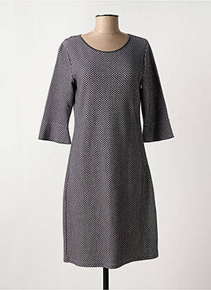 Robe mi-longue manches 3/4 manches 3/4 gris OLSEN femme