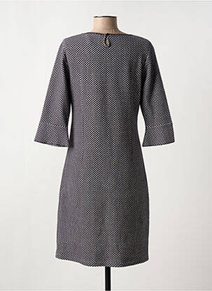Robe mi-longue manches 3/4 manches 3/4 gris OLSEN femme