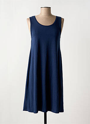 Robe mi-longue sans manche sans manche bleu MD'M femme