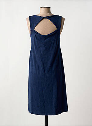 Robe mi-longue sans manche sans manche bleu MD'M femme