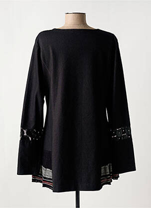 Tunique manches longues imprimé fantaisie noir QUATTRO femme