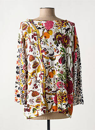 Pull coupe cintrée manches longues blanc JEI'S BY LETIZIA DENARO femme