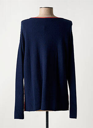 Gilet manches longues col rond bleu THOMAS RABE femme