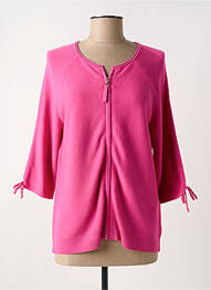 Gilet manches longues manches 3/4 rose THOMAS RABE femme